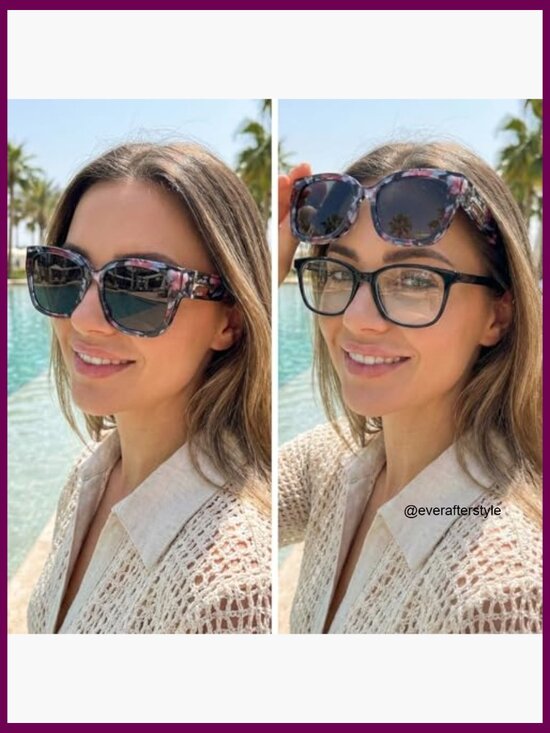 Polarized Fit Over Glasses Sunglasses, Oversized Square Wrap Around UV400 main image 5